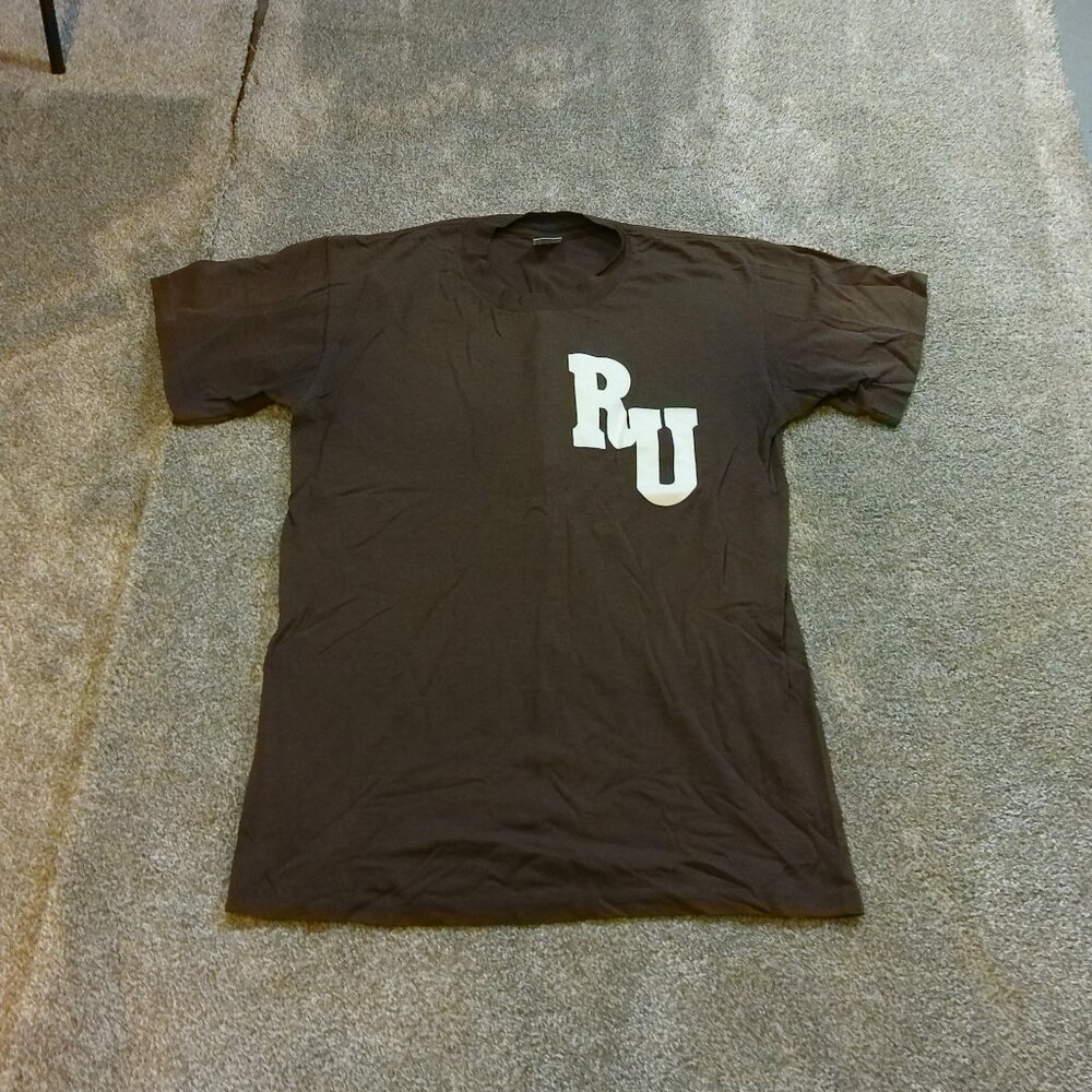 Vintage Rowan University Baseball Team Shirt #6 New Jersey Brown Y2K Era USA